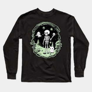 skeleton and friends Long Sleeve T-Shirt